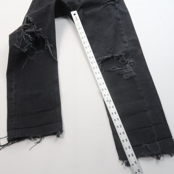 Agolde 90's Mid Rise Loose Fit Jeans in Black Size 26 - Picture 9 of 12